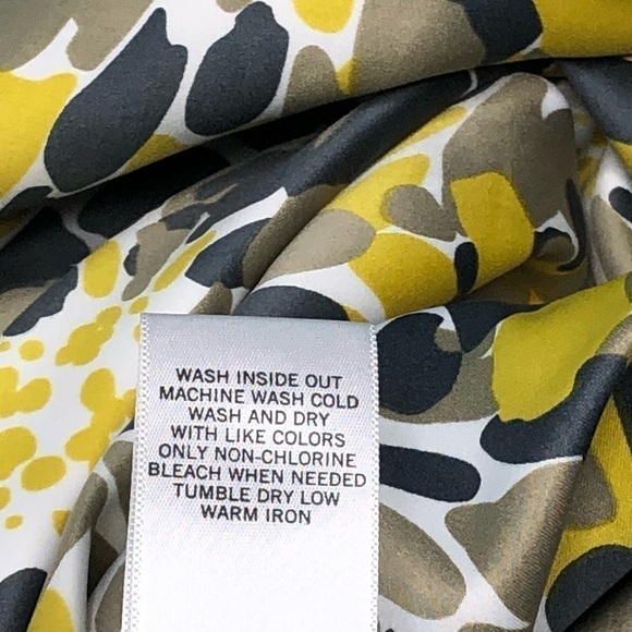 BANANA REPUBLIC YELLOW FLORAL WRAP DRESS - Picture 7 of 10